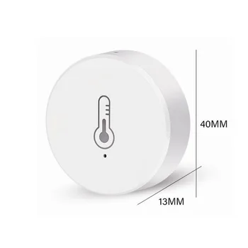 Sensor de temperatura e umidade tuya smart life zigbee em tempo real, termômetro, monitor, funciona para alexa, google home assistant