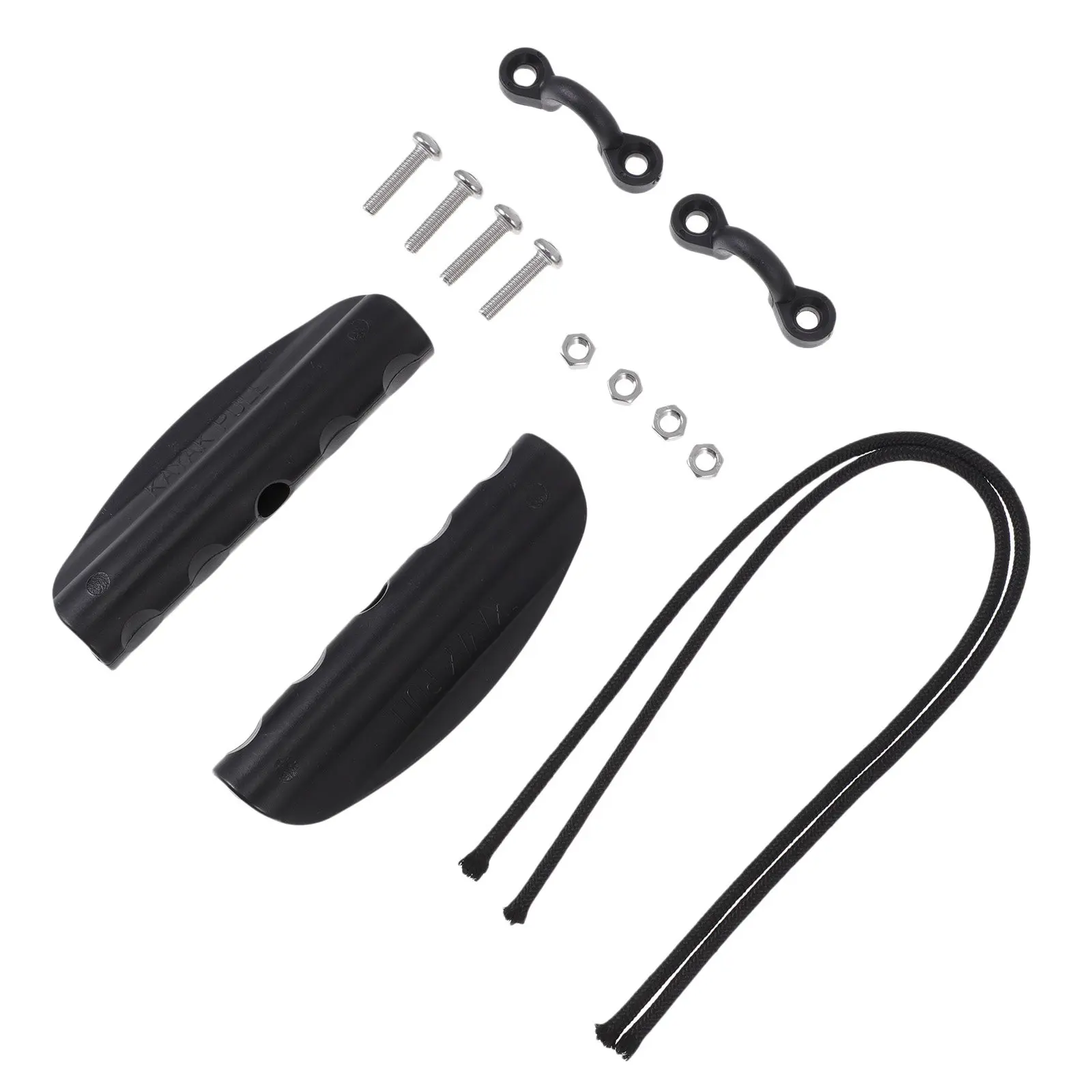 14Pcs Kayak Carry Handle Set High Impact Plastic Kayak Pull Handles Portable Replacement for Canoe Boat Accessories Black
