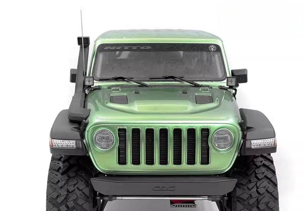 1/10 Crawler Car Plastic Snorkel and Lights Sets for AXIAL SCX10 III Jeep Wrangler Rubicon JL Body 1/10 RC Truck Option parts