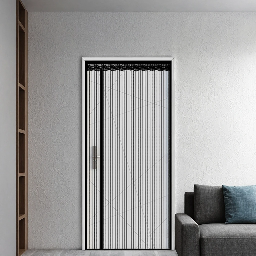 magnetic stripe silent doors and windows polyester screen windows chemical door curtain environmental protection door net