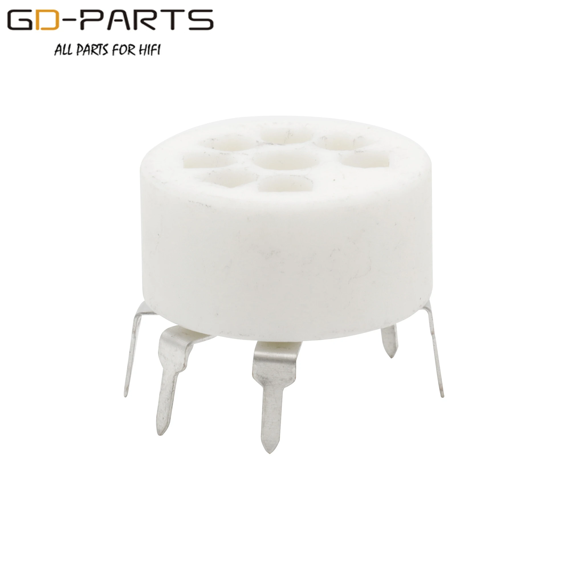 GD-PARTS B7G PCB Mount 7pin Ceramic Vacuum Tube Socket For 6AU6 EF95 6C4 6X4 6066 6AQ5 6AV6 50C5 Hifi Vintage Tube AMP DIY