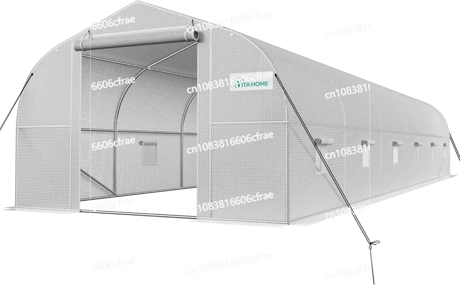 30x10x6.5ft Green House Heavy Duty Large Tunnel Greenhouse Outdoor Walk in GreenHouses Plant Gardening Upgraded Galvanized