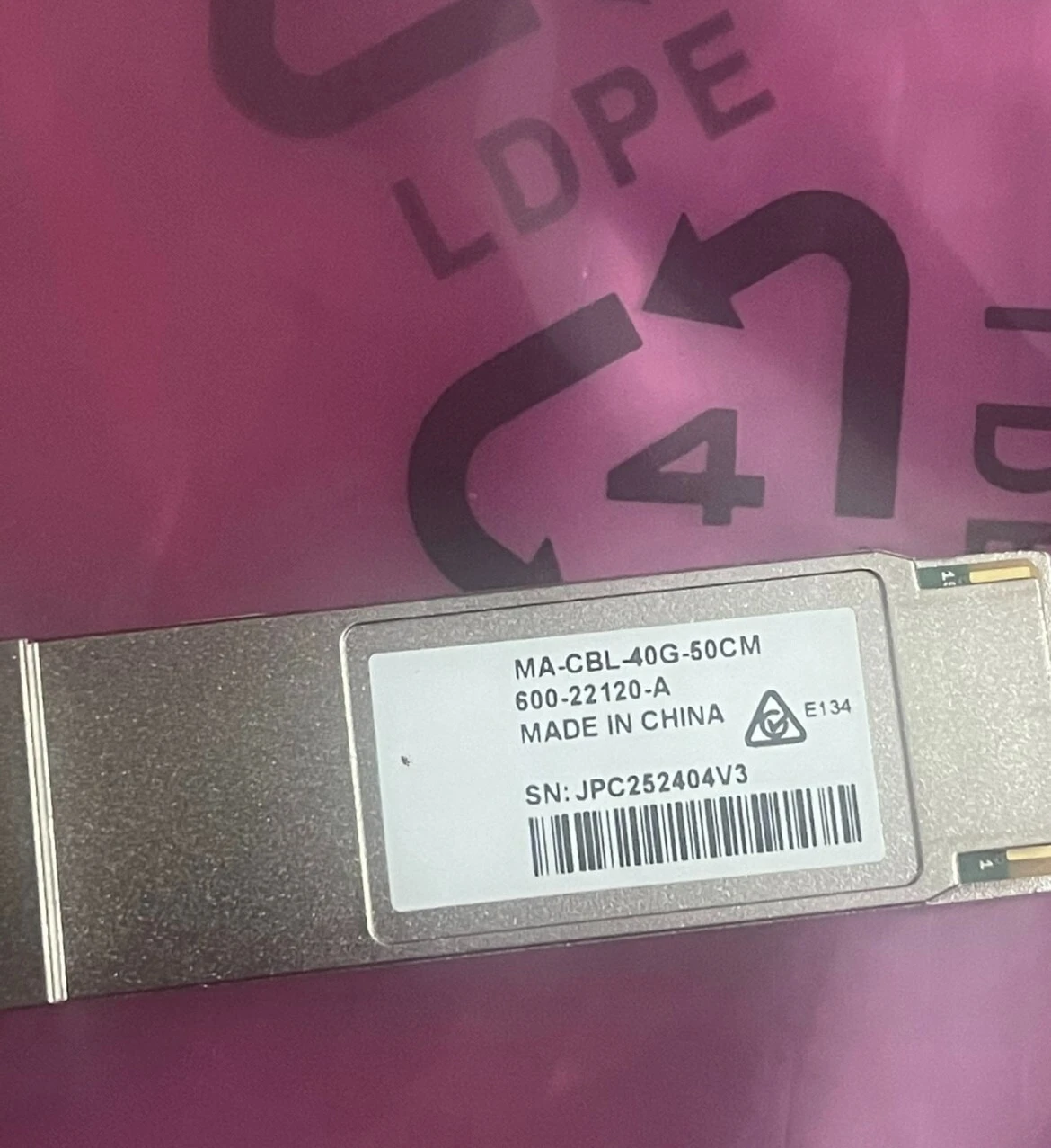 MA-CBL-40G-50CM For Cisco Switch Cable 60-22120-A
