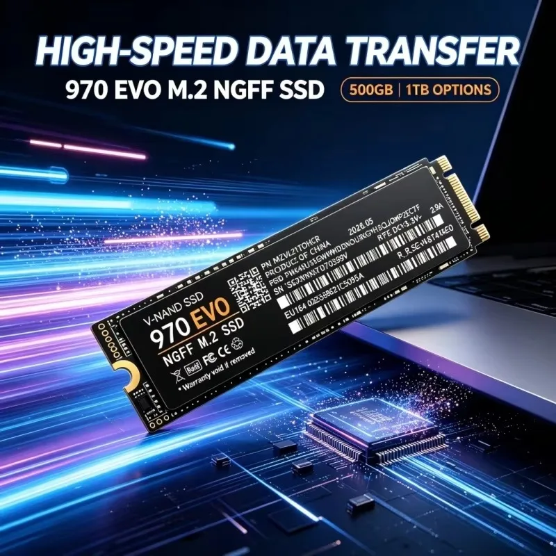 970 EVO M.2 NGFF SSD  TLC 3D NAND 2280 Internal Solid State Drive 500GB 1TB 2TB 4TB For Gaming Desktop Laptop PC Storage