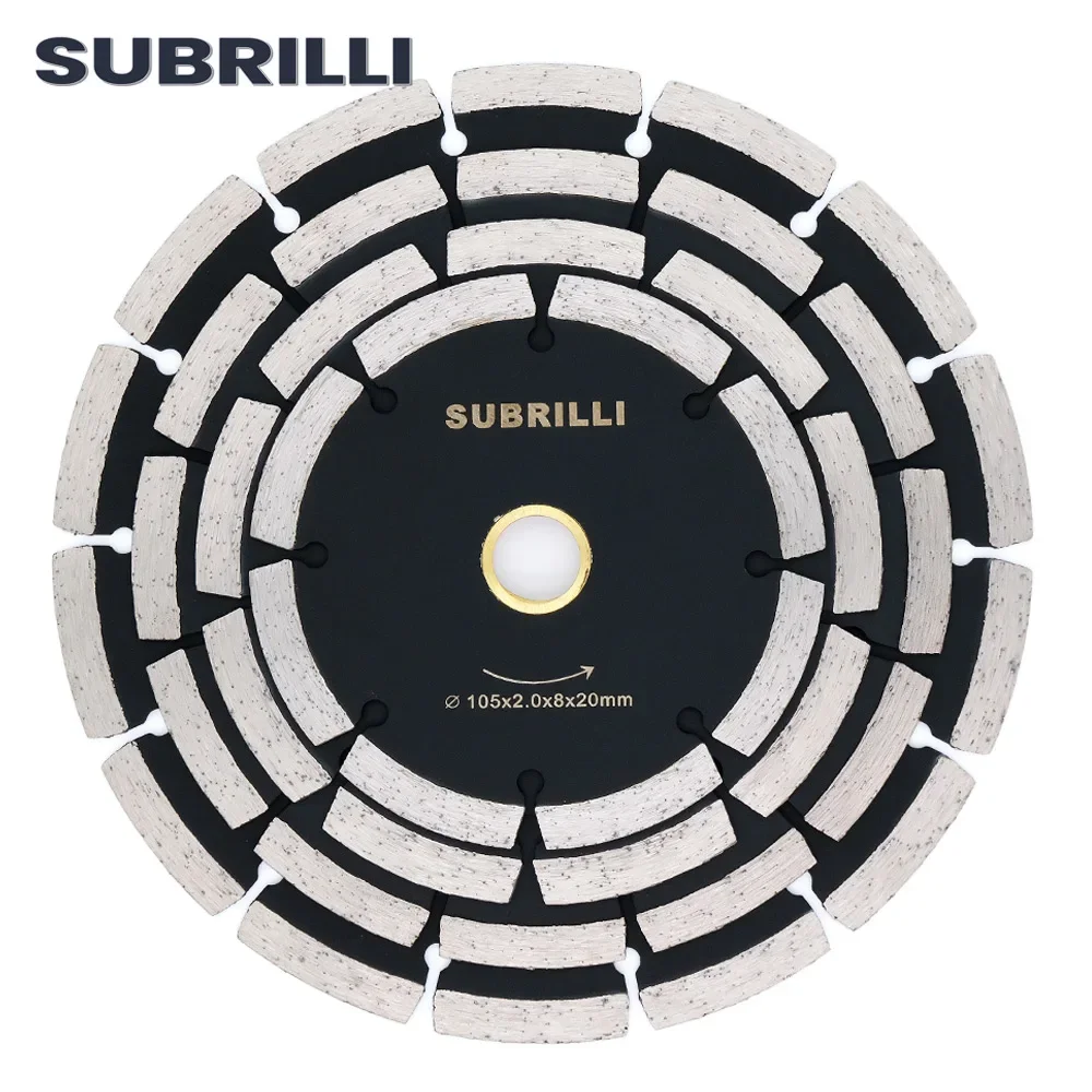 SUBRILLI 4/5/6/7 Inch Diamond Saw Blade Segments Dry Wet Cutting Disc for Marble Concrete Porcelain tile Circular Diamond Disk