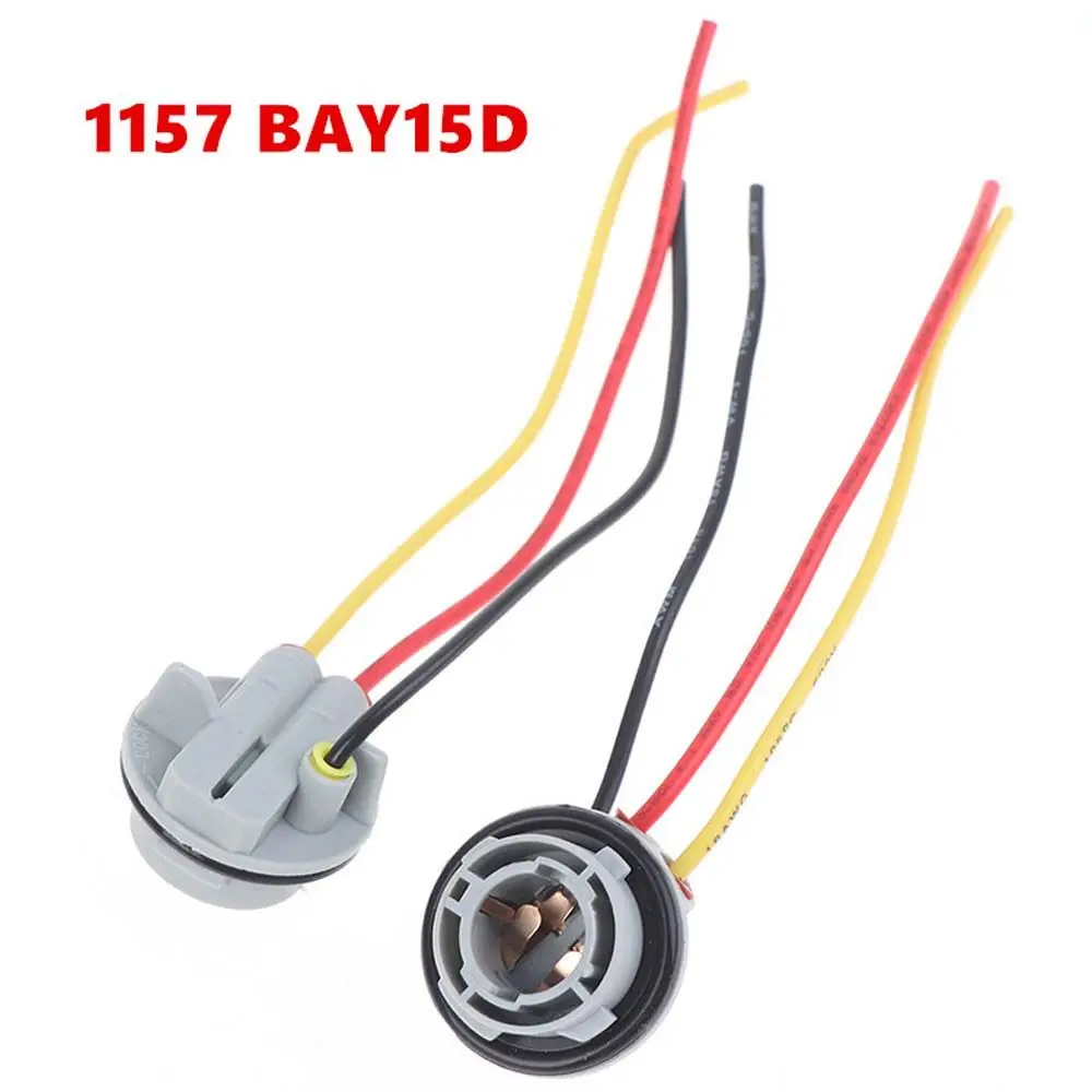 

2Pcs 1156 BA15S BAU15S 1157 BAY15D Lamp Holder Bulbs PY21W P21W Adapter Base Socket Connector For Turn Signal Headlight Light
