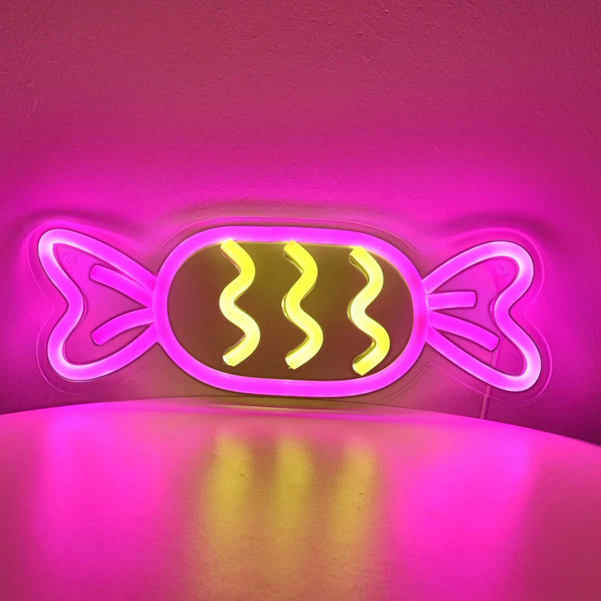 

1PC Cute Candy LED Wall Neon Art Sign For Pub Club Party Event Decoration 10.59''*3.78''