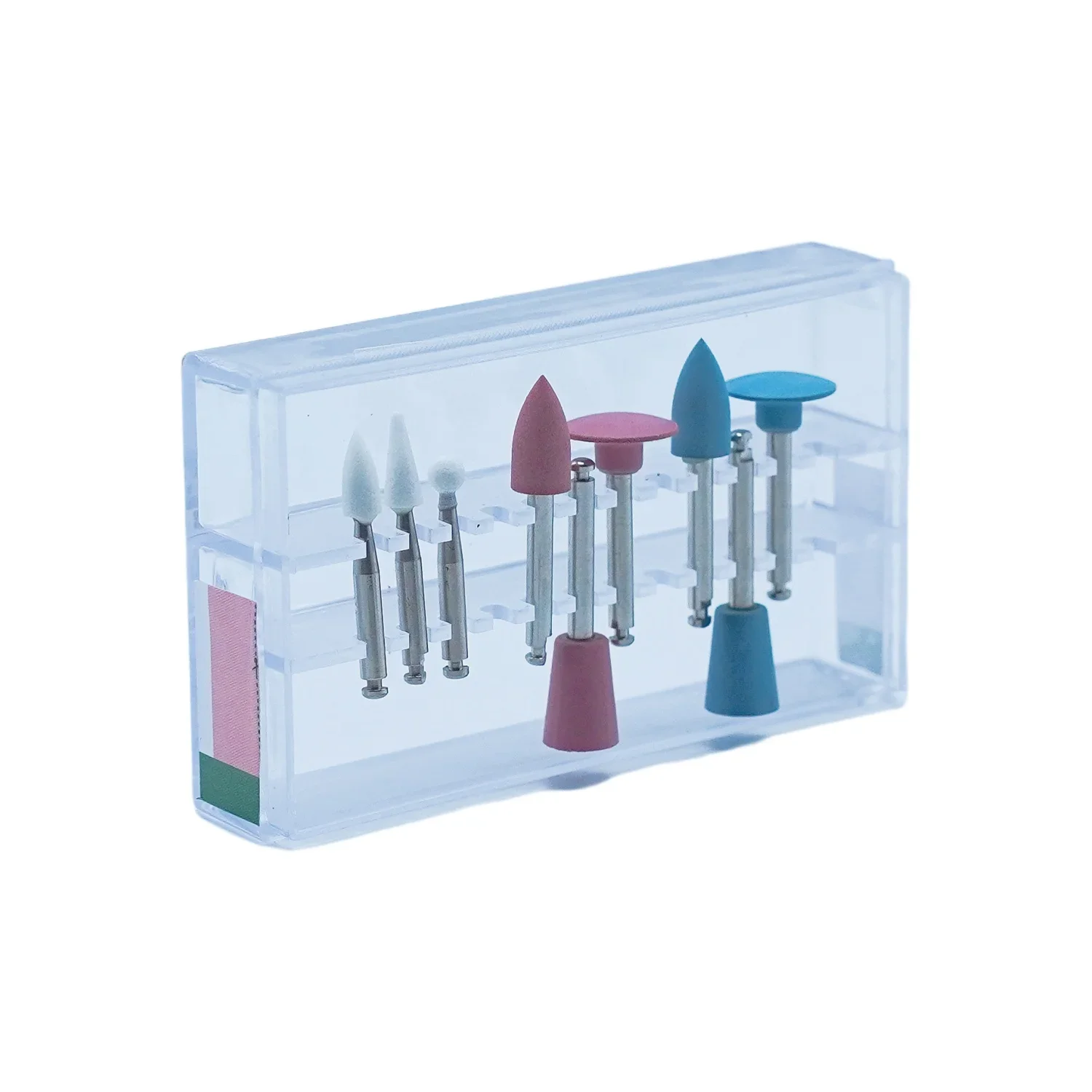 

9Pcs Dental Composite Polishing Kit RA0309 3 Ceramic + 6 Silicone Polishers For Low Speed Contra Angle Handpiece Accessories