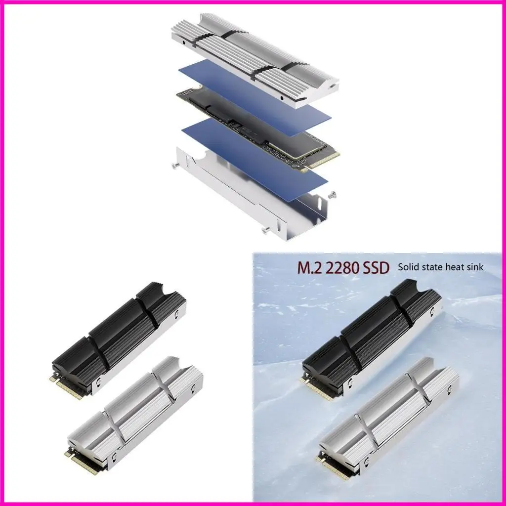 

Heat Management M.2 2280 SSD Heat Sink with Grooves Designs Fine Workmanship