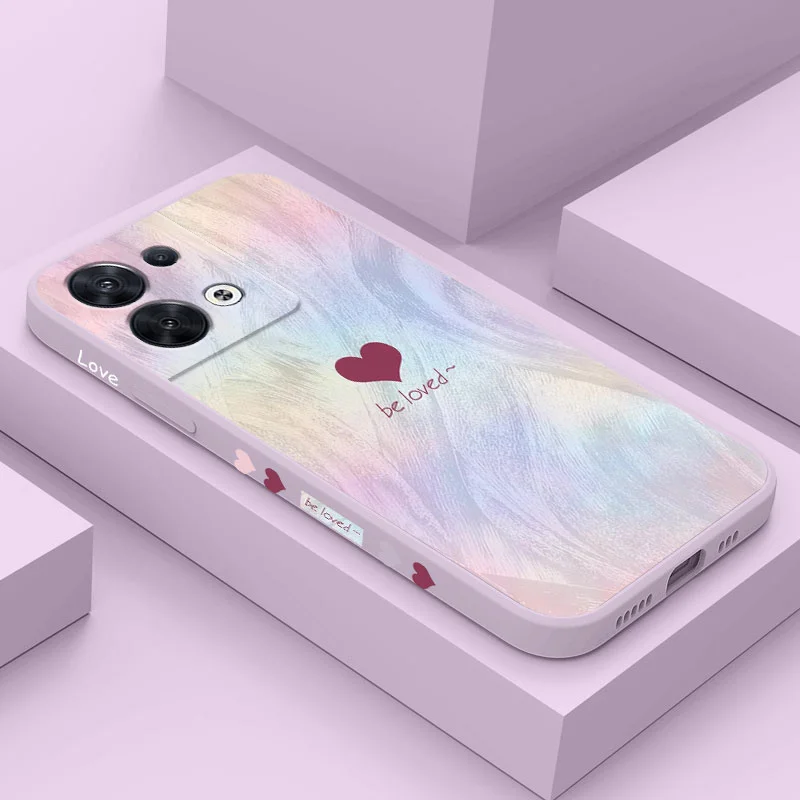 Streamer Love Phone Case For OPPO Reno 10 8 8T 8Z 7 7Z 6 5 Pro 4G 5G F19 F9 Pro Plus Liquid Silicone Cover