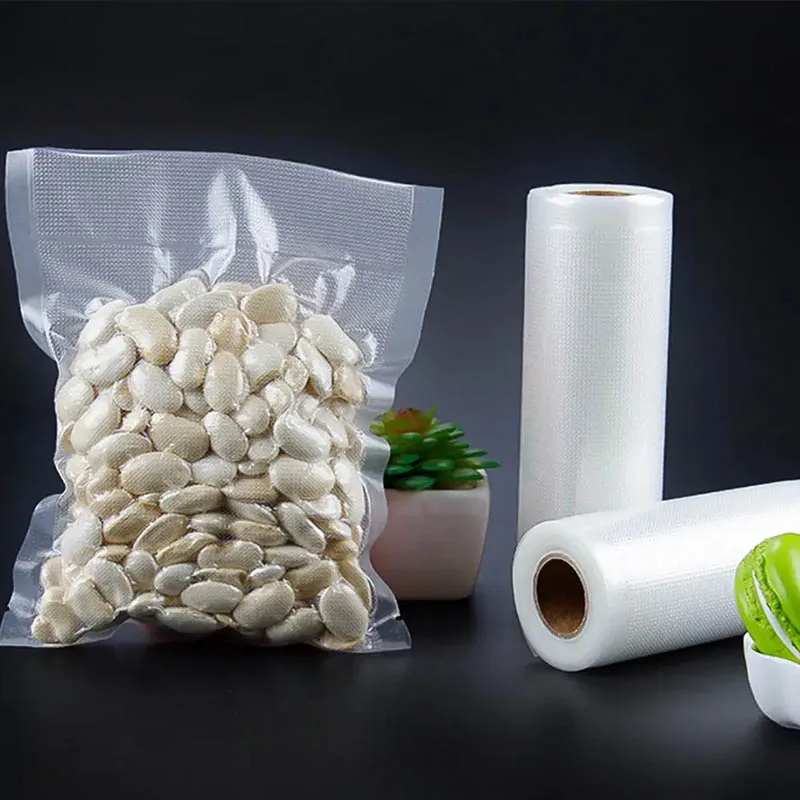 12cmx500cm Textured Vacuum Bags for Vacuum Packing Machine Sealer Rolls PE Storage Bags Meat Freezer Cut to Size Kitchen Tools view 2