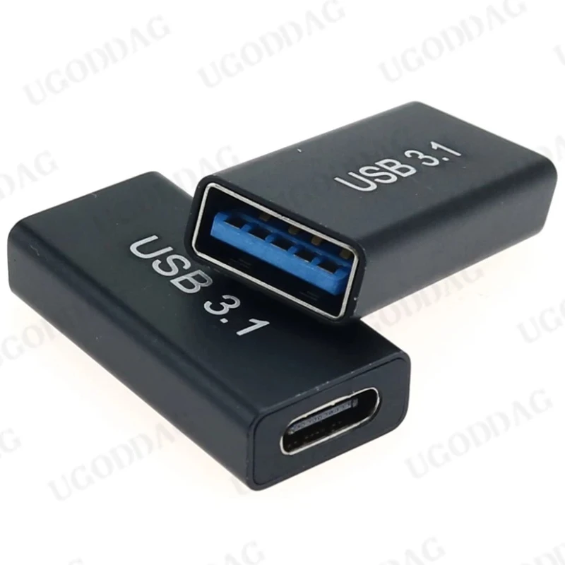 1 PCS USB 3.0 Coupler Female to USB Type C Female Adapter Super Speed USB3.0 Type-C Extender Connection Converter