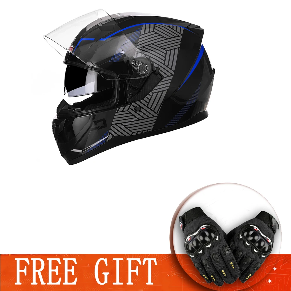 Free Gifts Personalized Off Road Motorcycle Helmet Full Face Dirt Bike Motocross Casque ABS Visor Vintage Style Racing Helmet