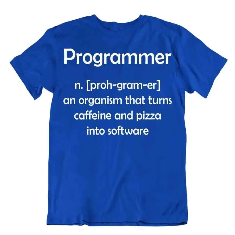

Programmer T Shirt Coffee And Piza Software Tee Coder Joke Shirt