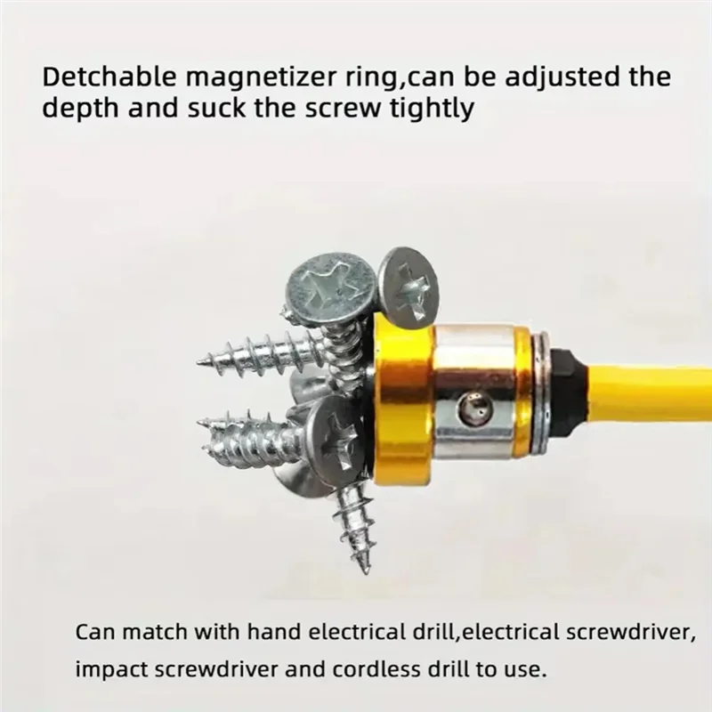 

ABCA-5Pcs 50Mm Positioning Screwdriver Bits S2 Drywall Screw For Plasterboard Gypsum Locating Tools