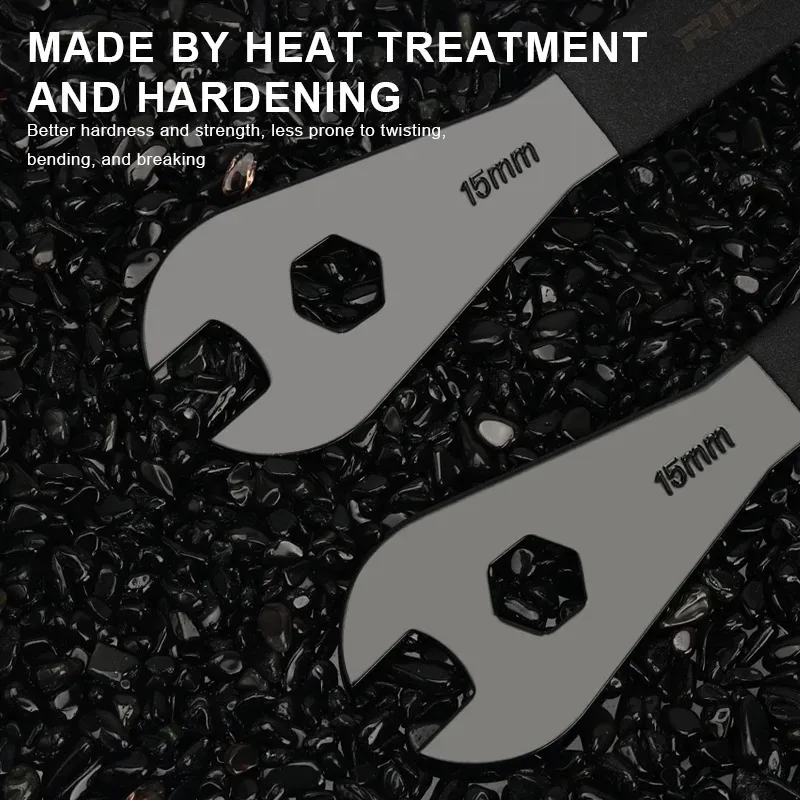 

RIDERACE 15mm Pedal Wrench Durable MTB Mountain Bike Hub Install Remover Spanner Tool Road Cycling Repair Maintenance