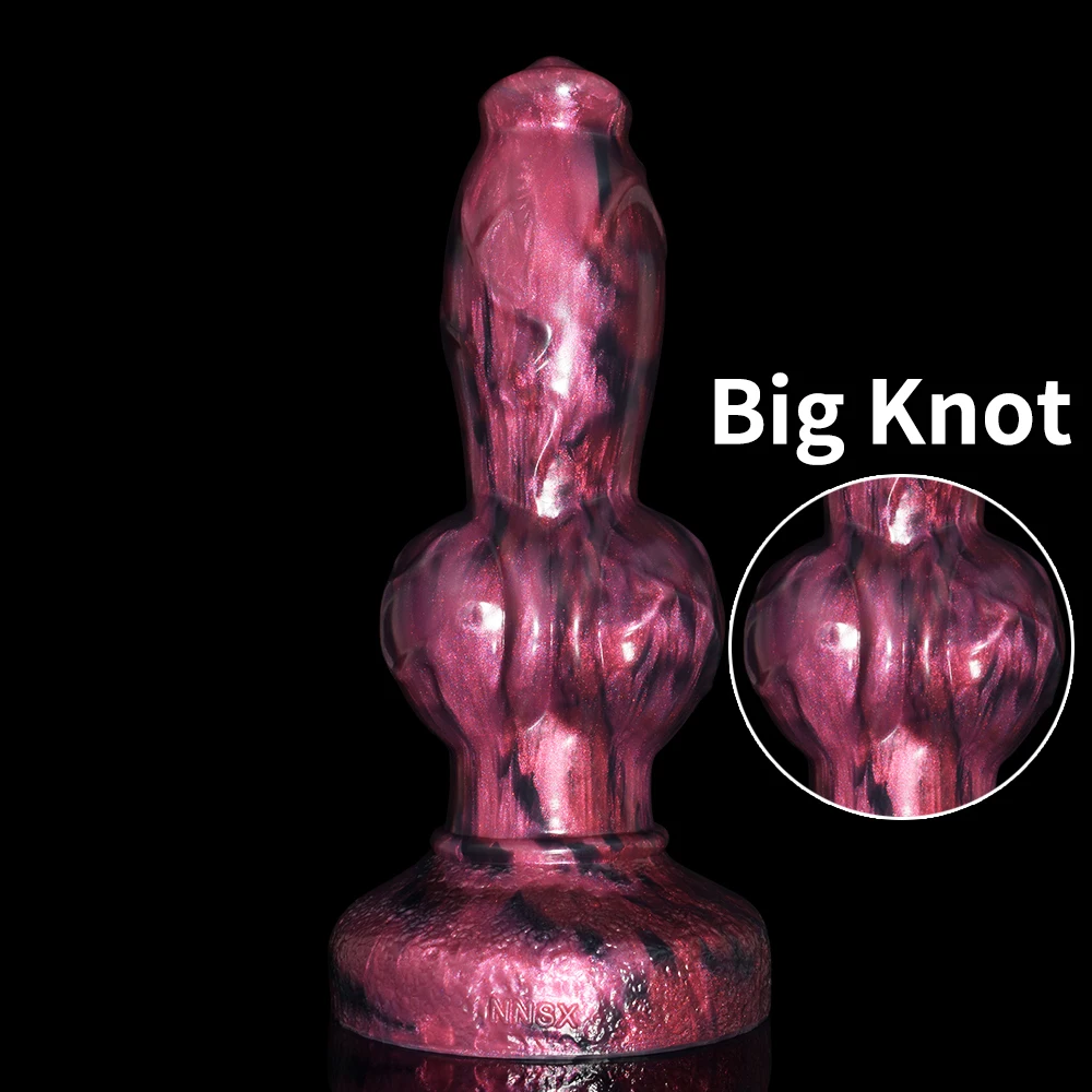 LICKER Huge Size Animal Dog Dildo With Big Knot Soft Silicone Anal Plug For Women Vagina Stimulate Orgasm Erotic Sex Toys