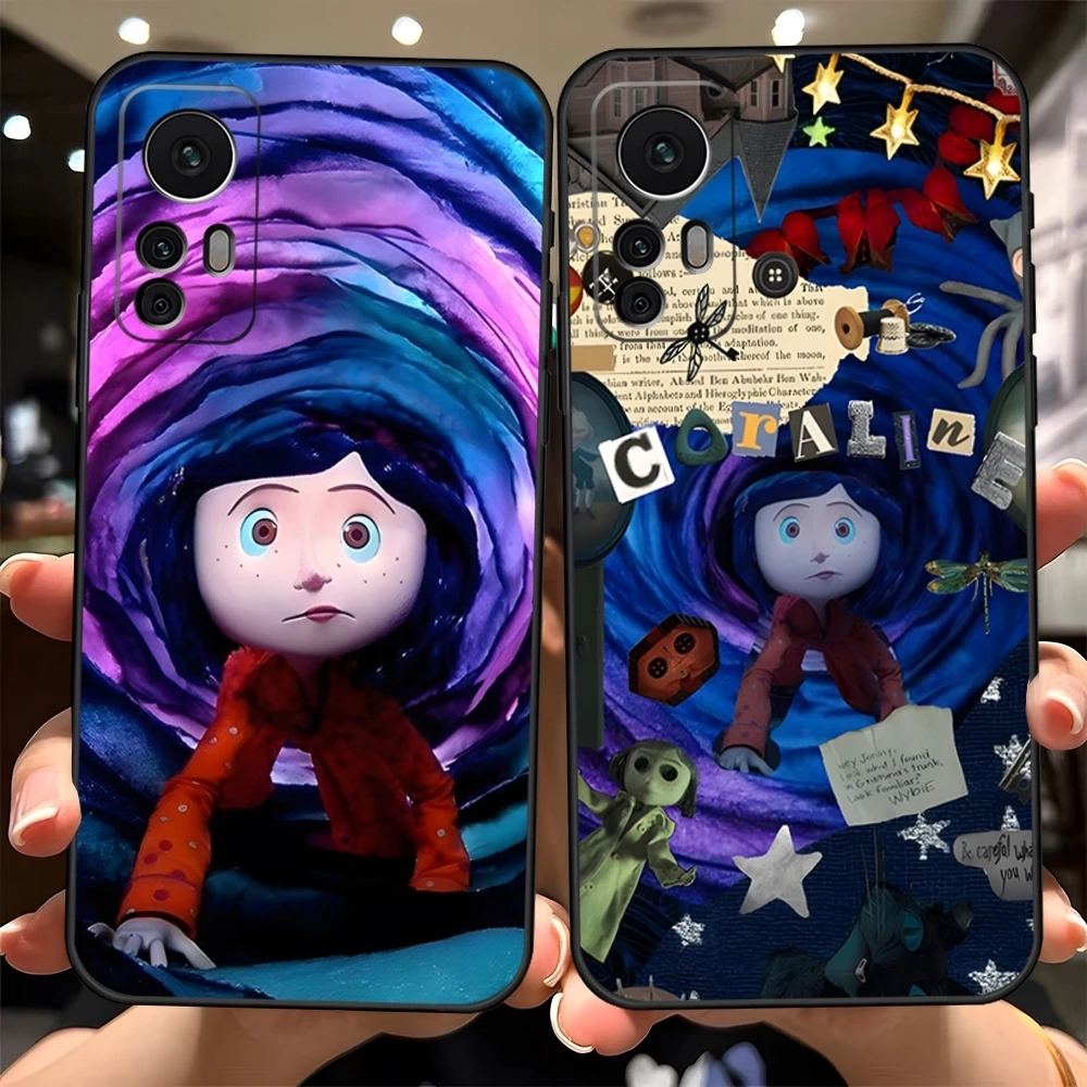 Custodia per telefono Anime C-Coraline Fundas per Xiaomi Redmi Note 13 10 12 Pro POCO F4 F5 X5 Pro 12 13 11T Lite Ultra Cover