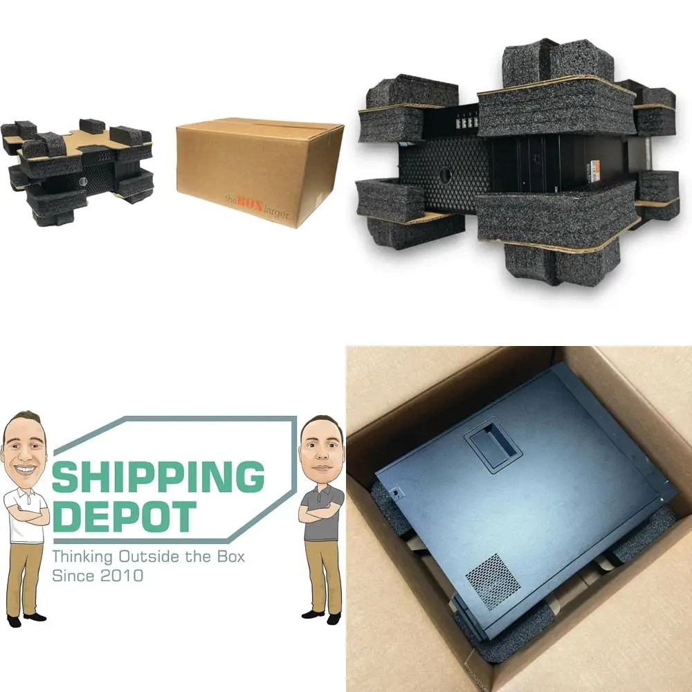 صندوق شحن متين مزدوج الجدار لأجهزة الكمبيوتر المكتبية العالمية - تغليف آمن وحماية للكمبيوتر الشخصي مع بطانة إسفنجية EPE #1