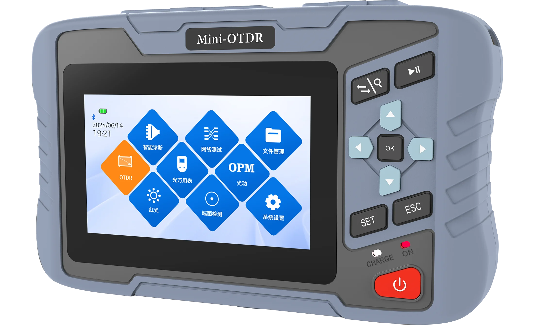Hot NK4350 PON OTDR Live Fiber Tester 1310/1550nm Dual Wavelength 1.5m Dead Zone with VFL OPM Bluetooth for FTTH GPON Network
