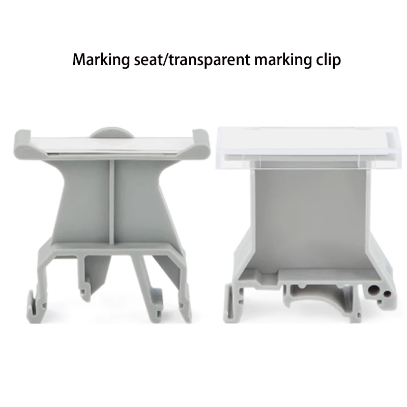 5 pieces UK-B1 UK-B2 KLM-A DIN B2 C45 rail type wiring terminal Strip Marking Carrier Marking Different Printed label bracket