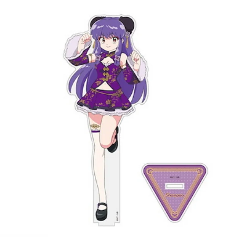 Classic 15cm Anime Ranma 1/2 Acrylic Stand Modle Desktop Decoration Game Collectible Ornament Gift For Fans High Pixel Keychain