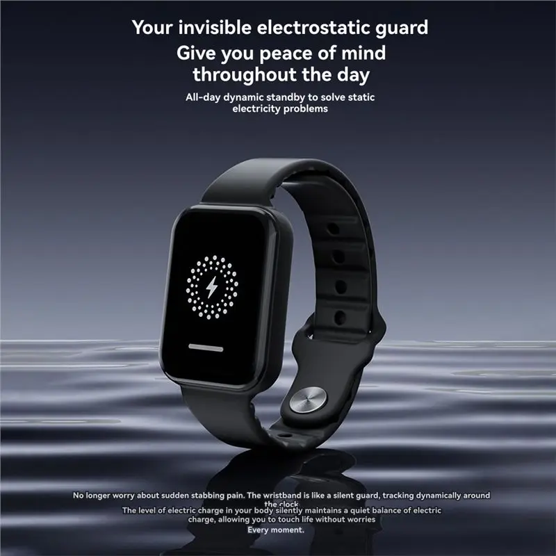 Wireless Anti Static Bracelets Smart AI MCU Wrist Strap Energy Static Buckle Winter Static Eliminator Wristband