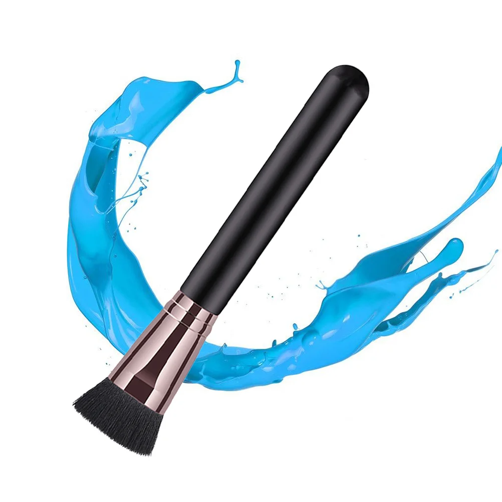 PVC 플랫 파운데이션 합성모 부드러운 메이크업 적용을 위한 우아한 화장품 브러시 세트 헤어 빠짐 없음 완벽한