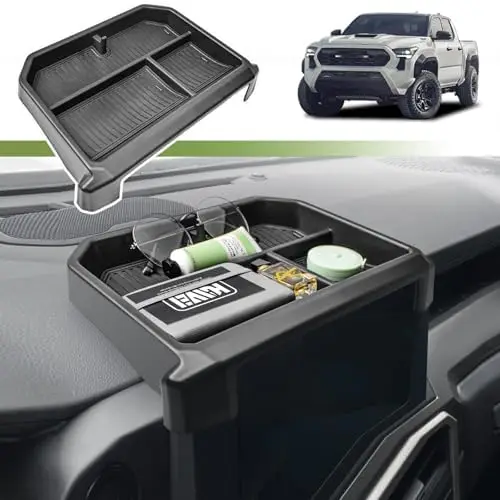 

Dash Organizer for 2024-2026 Tacoma & 2025-2026 4Runner | 8" Storage Box Behind Screen | Black