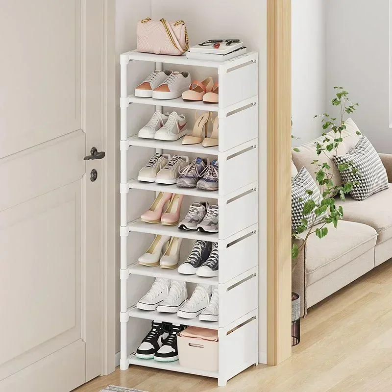 Shoe Organizer Shelf Multi-layer Stackable Dormitory Home Storage Stand DIY Wall Corner Space Saving Adjustable Shoe Organizer