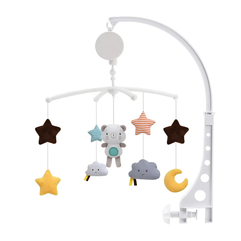 เปลเด็กโทรศัพท์มือถือ Rattles เพลงของเล่นเพื่อการศึกษา Bed Bell Carousel สําหรับ Cots เด็กทารกของเล่น 0-12 เดือนสําหรับทารกแรกเกิดของขวัญ