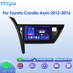 Hizpo 2Din 10.1 pollici Android13 Autoradio per Toyota Corolla Auris 2013 - 2016 Auto CarPlay RDS DSP Navigazione GPS UI7862 Unità principale