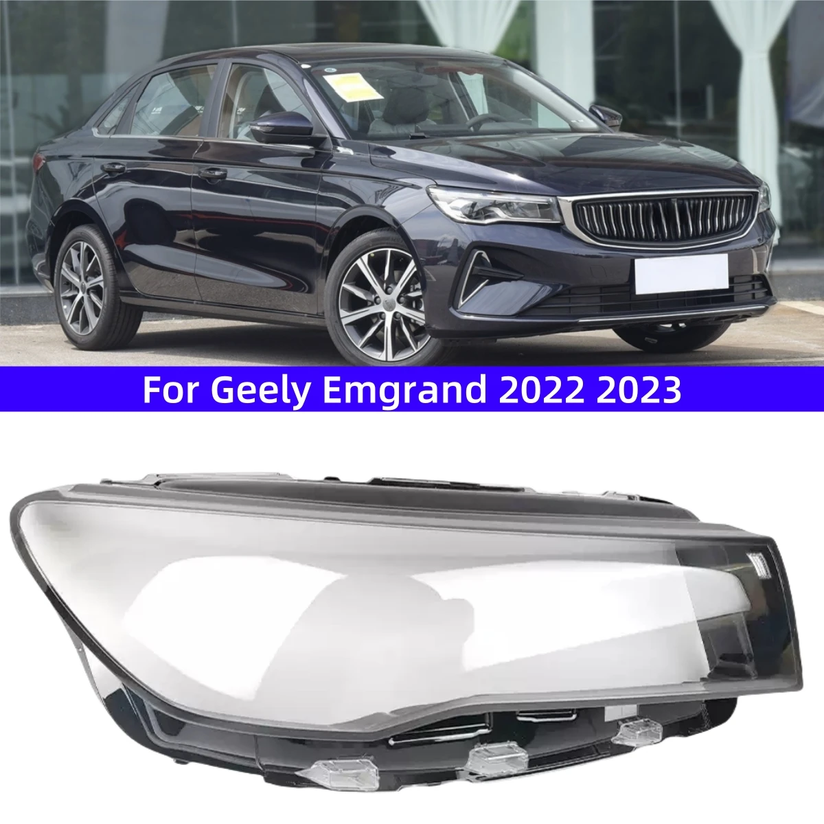 

For Geely Emgrand 2022 2023 Car Internal Spare Parts Headlights Lights Glass Transparent shell