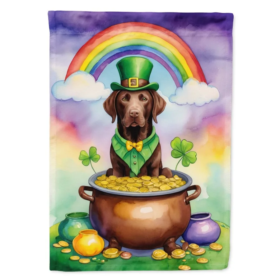 

Labrador Retriever St Patrick's Day Garden Flag Mailbox Flag Drative Yard Flag Banner Outside Patio Artwork Yard Flower Beds Ga