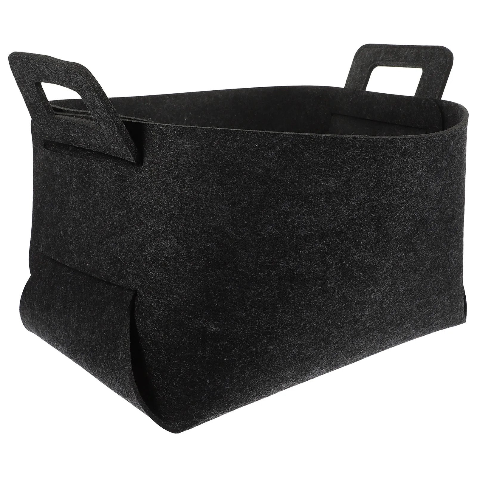 

Dirty Clothes Basket Storage Laundry Baskets Polyester Collapsible Foldable Hamper Deep Gray Large Capacity Bedroom Closet