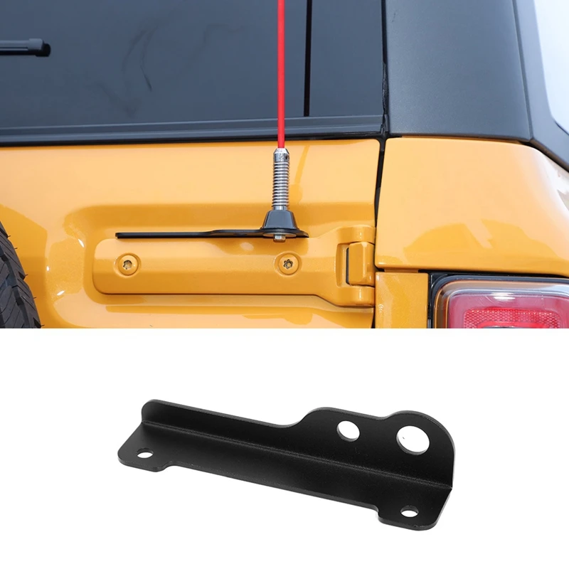 1 Pcs Tailgate CB Antenna Holder Stand Mount Bracket Black For Ford Bronco 2021 2022 Accessories