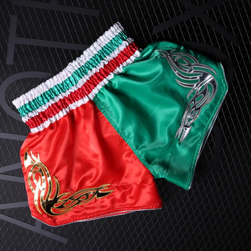 

Anotherboxer Muay Thai Shorts Boxing Pants Kickboxing Fighting Printed MMA Sporty Fitness Elastic Waist Breathable