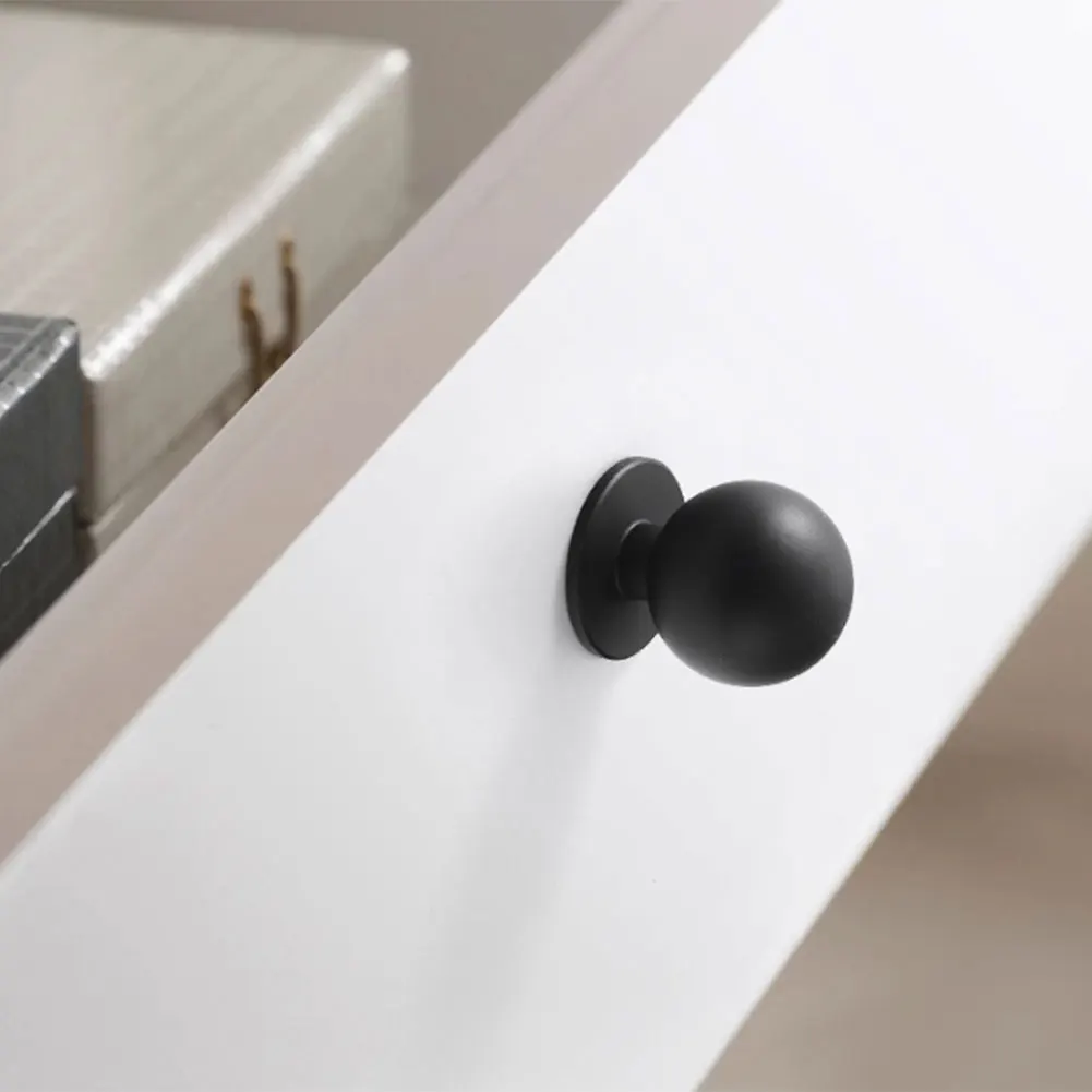 10pcs Round For Drawer Knobs Zinc Alloy for Kitchen Cabinets Dresser Vanity Wardrobe 24mm 30mm Smooth Finish Hardware