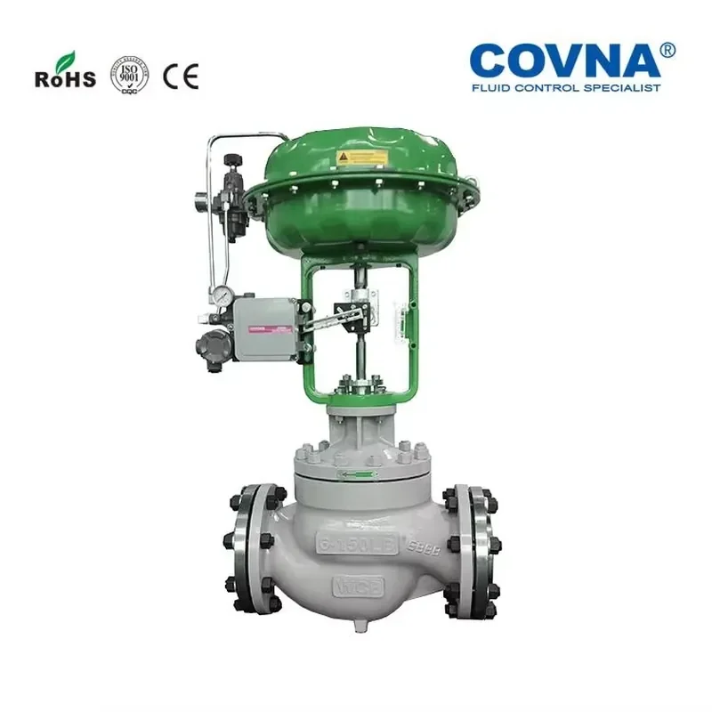 Covna High Quality 2 Way Pneumatic Diaphragm Control Valve Pneumatic Compressed Air Steam Water Valve With Positioner