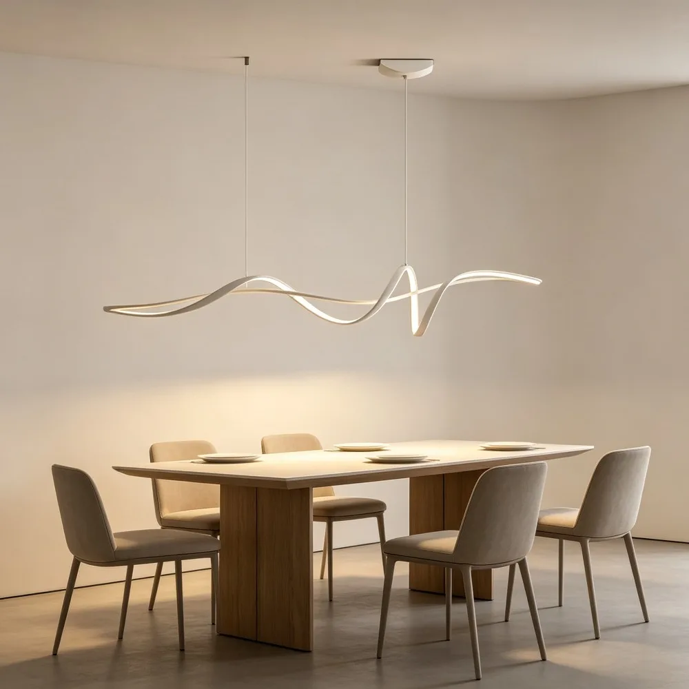 Modern Simple Led Pendant Lights for Dining Room Retaurant Living Room Bar Table Lamp Minimalism Home