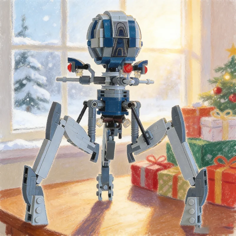 

282pcs MOC Star Battle Octuptarra Tri Droid Model Building blocks Christmas gifts toy Construction idea creative Education Brick