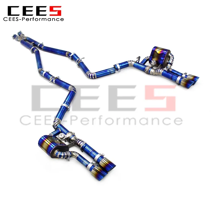 cees Tuning Catback Exhaust for Dodge Charger V6 3.6L 2016-2023 Titanium Escape Exhaust Pipe Valve Muffler Car Exhaust System