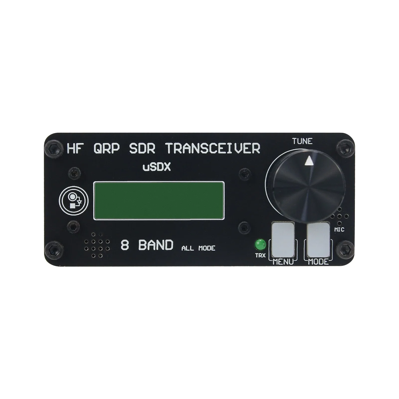 HamGeek USDX-8 Ricetrasmettitore QRP HF SDR All-Mode con display LCD SSB/CW a 8 bande per apparecchiature a infrarossi wireless