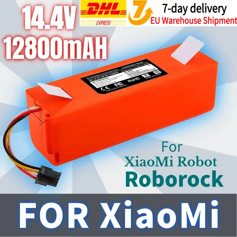 

BRR-2P4S 14.4V 5200mAH 12800mAh Robotic Vacuum Cleaner Replacement Battery for Xiaomi Roborock S55 S60 S65 S50 S51 S5 MAX S6