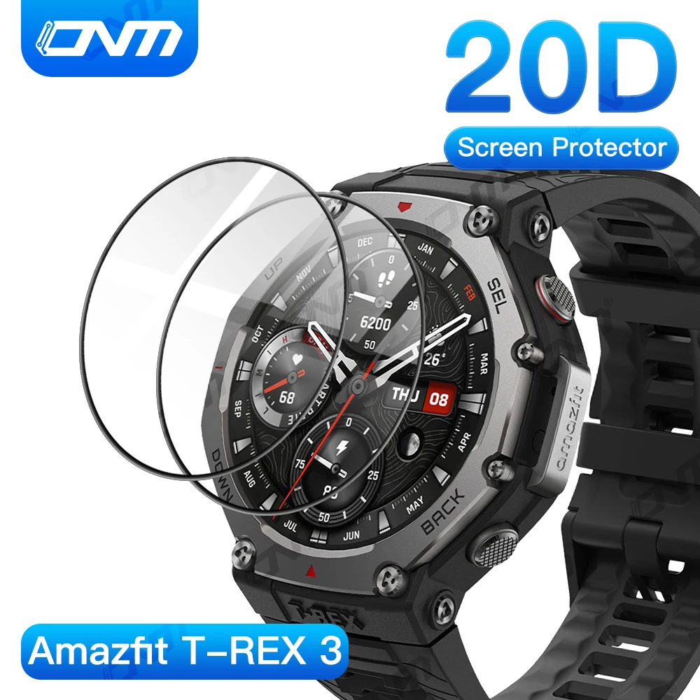 

20D Screen Protector for Amazfit TRex 3 Anti-scratch Film for Amazfit TRex 3 Full Coverage Ultra-HD Protective Film (Not Glass)