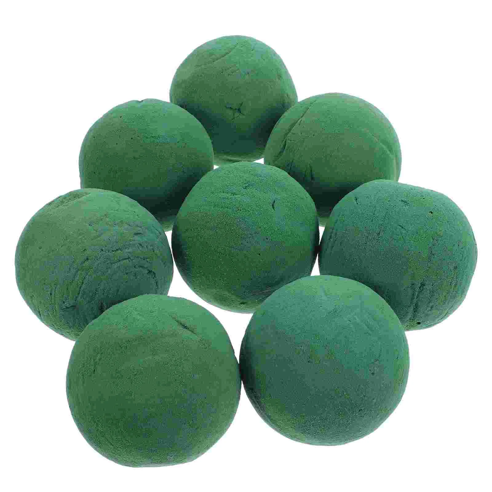 

8 Pcs Simulated Flower Balls Absorbent Foam Blocks Floral Mud Base Round Craft Flowers Wedding Decorative Easy Arrangement