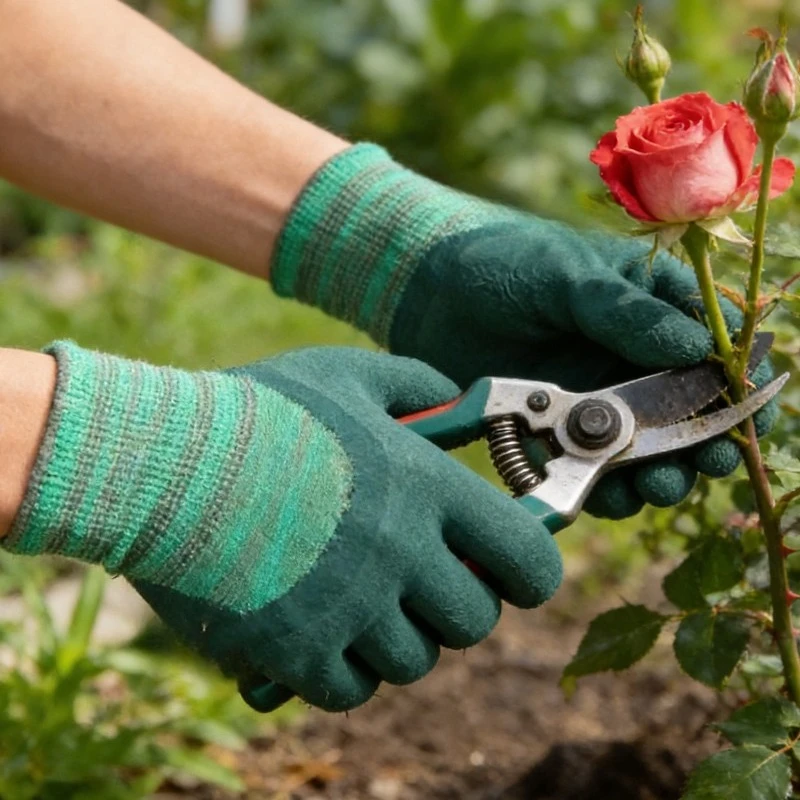 

1 Pair Tire Rubber Wear-resistant Breathable Gloves Thickened Anti Slip Construction Site Work Protective Gloves Outdoor Gloves