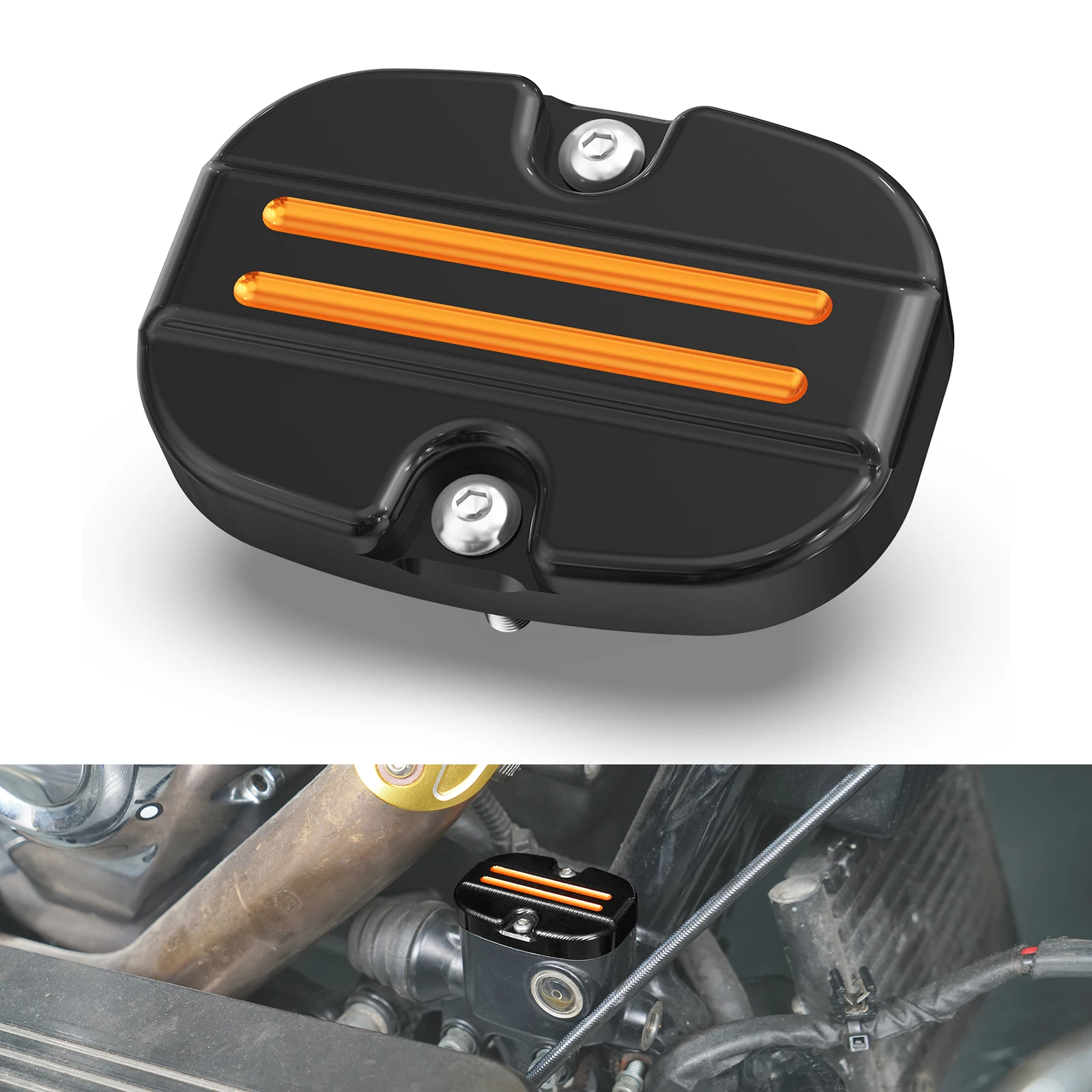 

Rear Brake Master Cylinder Cap Cover for Harley Road King Special 2017-2024 Road King FLHR 08-22 Street Glide/Special 2014-2024