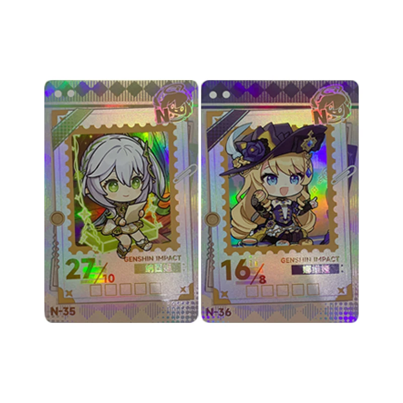Anime Goddess Story Shikanoin Heizou Nahida Navia Caspar Ningguang Collectible Cards Christmas Birthday Gifts Children's Toys