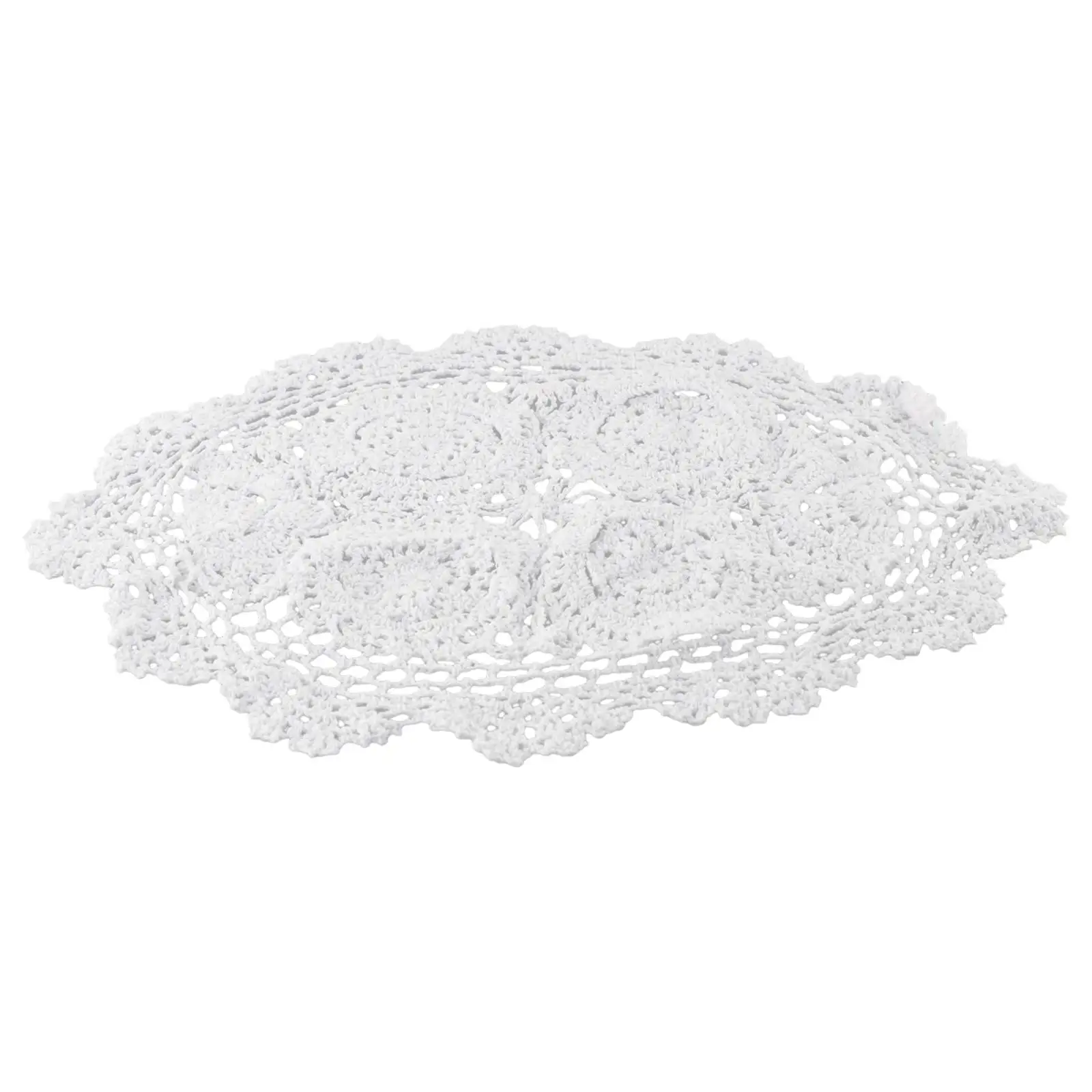 Oval Placemat Table Place Mat Vintage Hand Crochet Cotton Lace Doilies Floral Table Mat 30 * 45cm Home Decorative